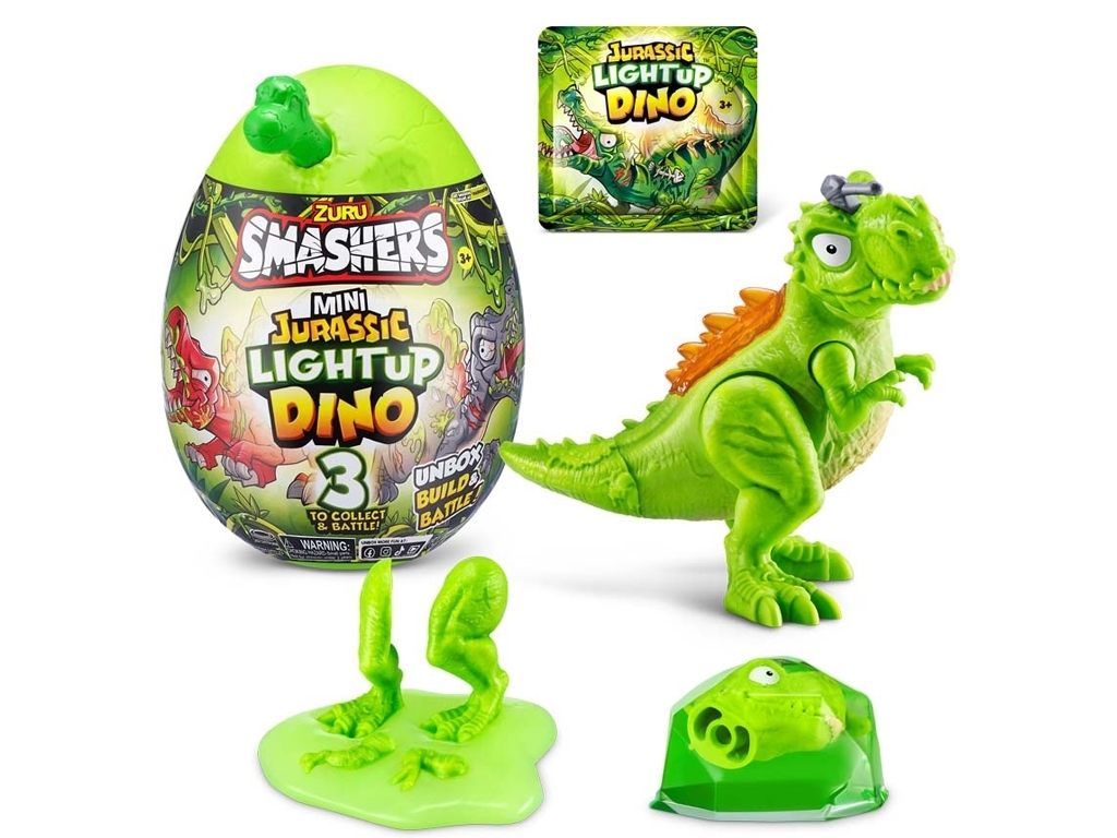 Игрушка в комплекте с аксессуарами Mini Jurassic T-Rexs. Smashers 74107B