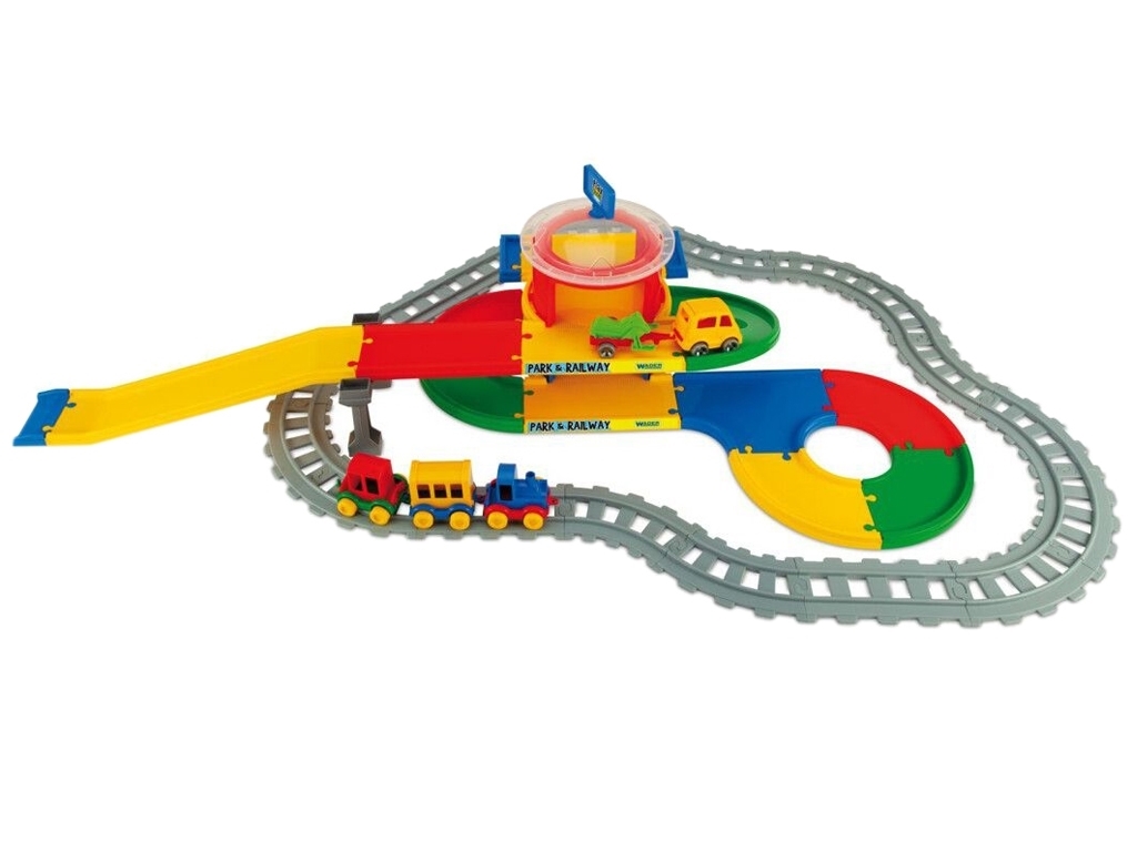 Игровой железнодорожный трек вокзал Wader Play Tracks Park &amp; Railway 51520