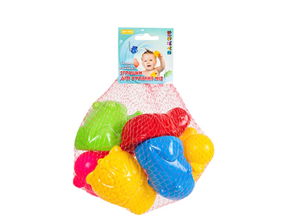 Игрушки для купания №2, 8 шт, BAMSIC