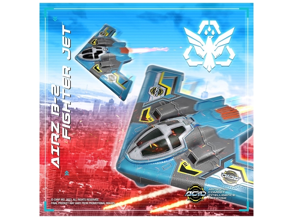 Игровой набор истребитель со светом и звуком AIRZ B-2 Fighter Jet, фигурка агента, ACID