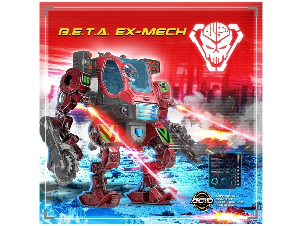 Ігровий набір робот з фігуркою BETA EX-Mech A.C.I.D. 53520, рухомі елементи, звук і світло, A.C.I.D.