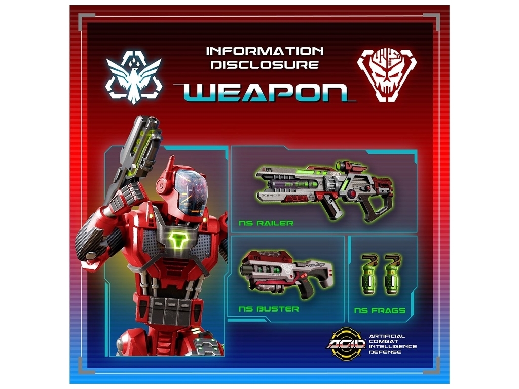 Ігровий набір робот з фігуркою BETA EX-Mech A.C.I.D. 53520, рухомі елементи, звук і світло, A.C.I.D.