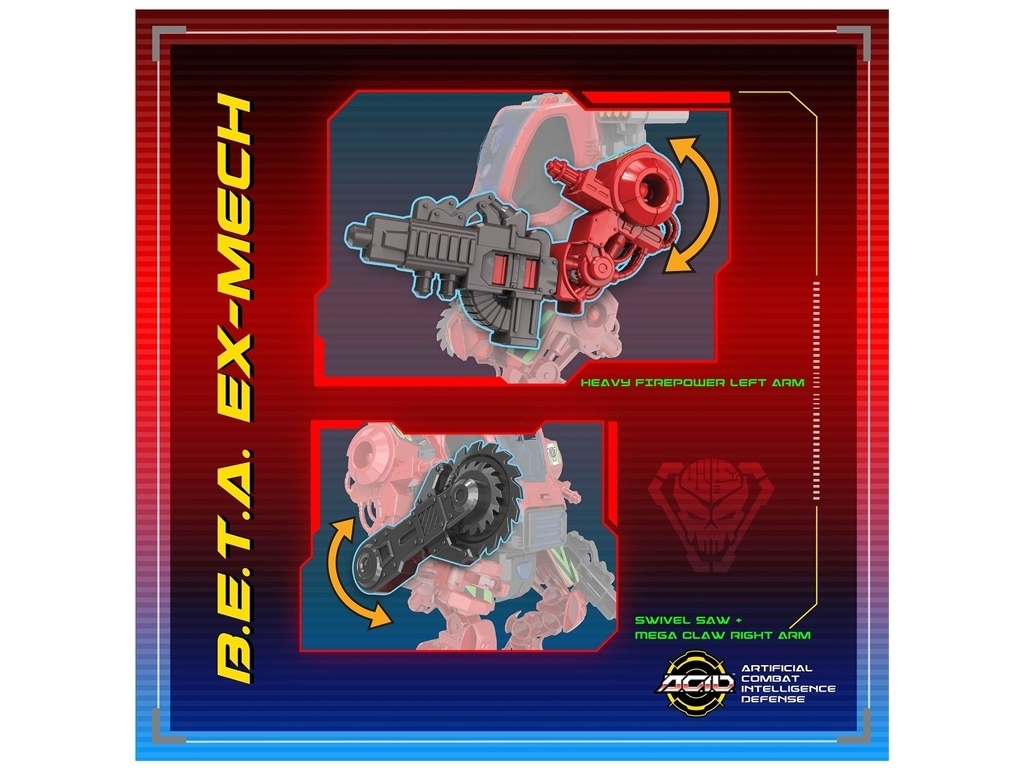 Ігровий набір робот з фігуркою BETA EX-Mech A.C.I.D. 53520, рухомі елементи, звук і світло, A.C.I.D.