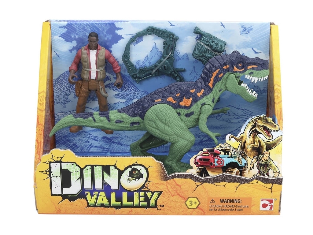 Игровой набор фигурок динозавров Dino Valley 542015-1, движущиеся элементы