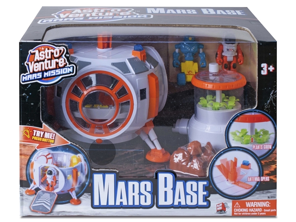 Игровой набор космическая станция со светом и звуком MARS STATION, астронавта, Astro Venture