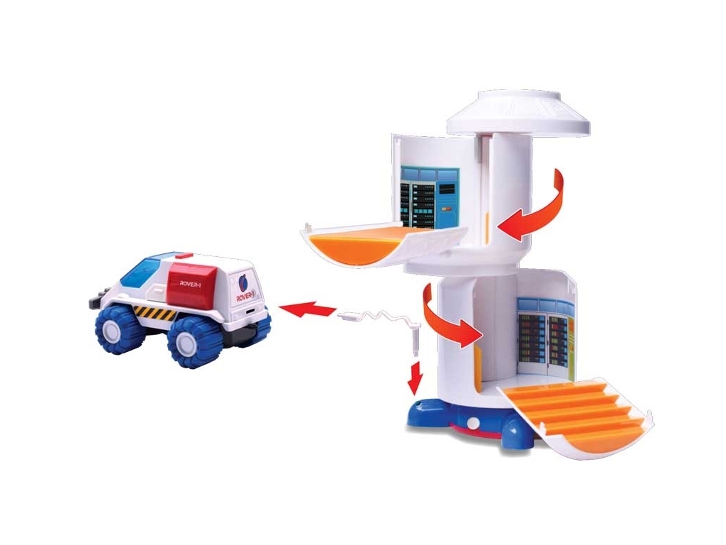 Игровой набор космическая станция со светом и звуком SPACE STATION, фигурка астронавта,Astro Venture