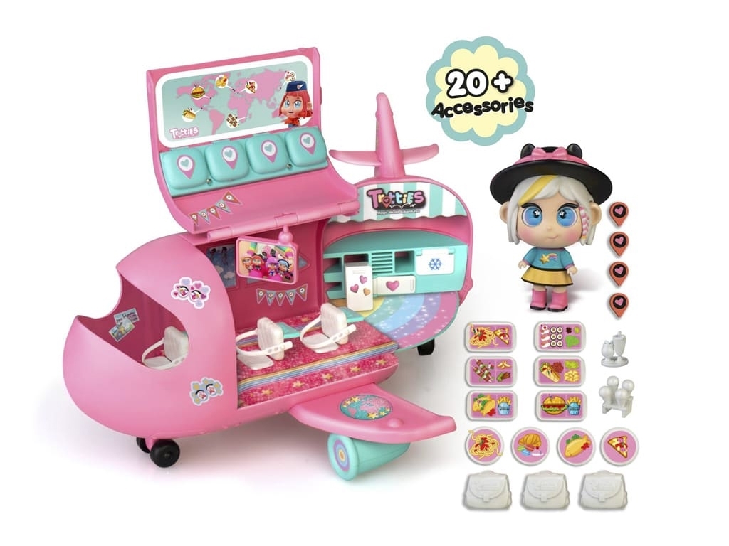 Игровой набор с куклой мини самолет Кьяры. Trotties TFT12000