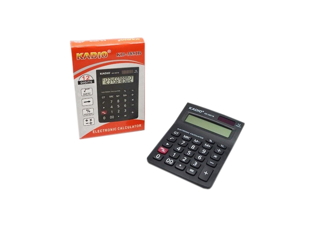 Калькулятор 12-разрядный Kadio, KD-3851B