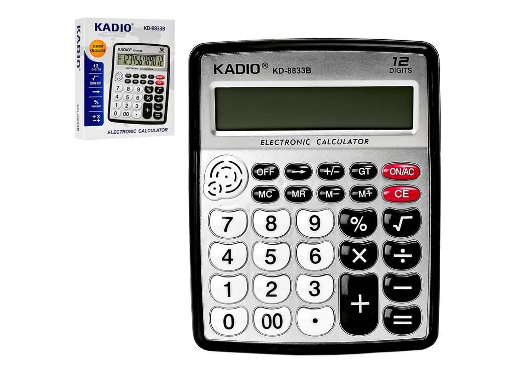 Калькулятор 12-разрядный Kadio, KD-8833B