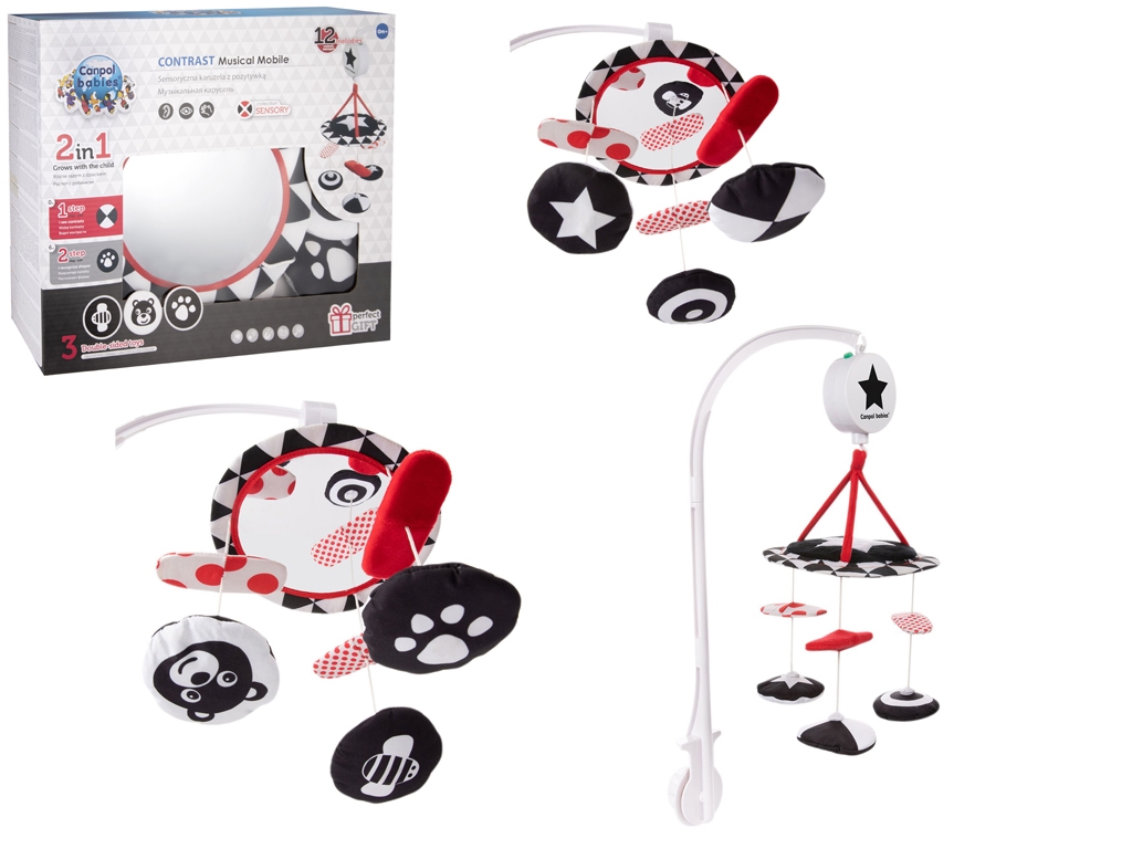 Карусель плюшева музична Sensory Toys. Canpol Babies 68/084
