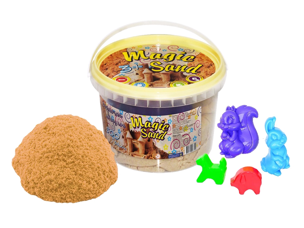 Кінетичний пісок Magic Sand класичний, 0,5 кг, для ліплення, Strateg