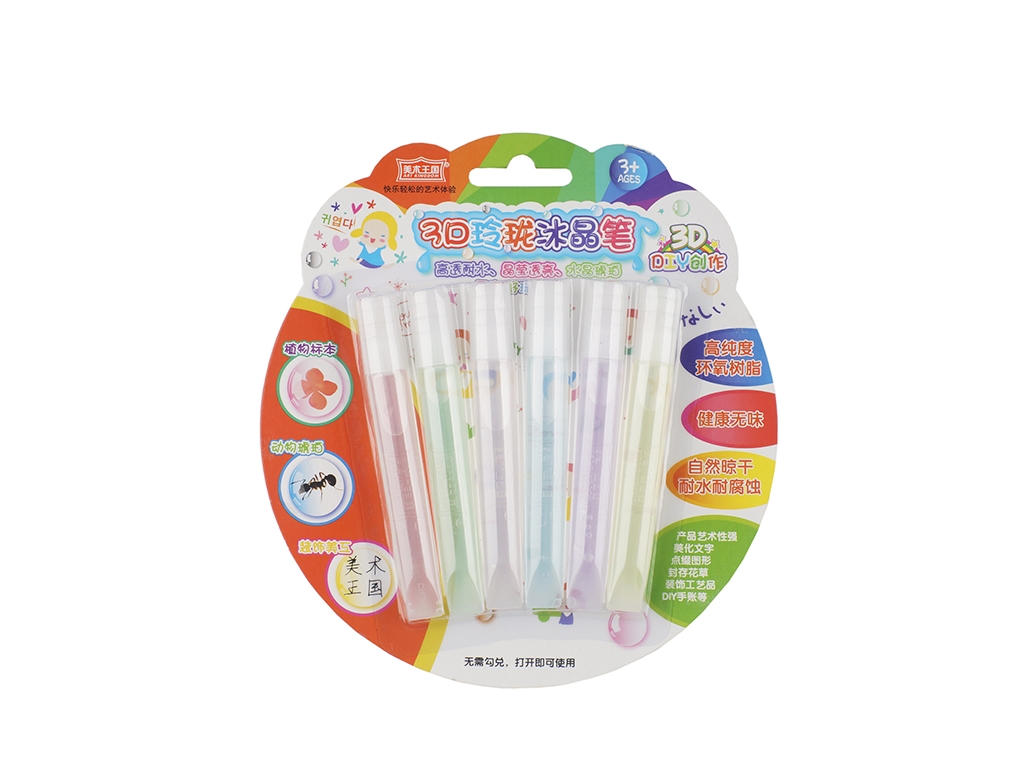 Клей для творчества Ice Crystal Pen 3D 6 шт, ST02369