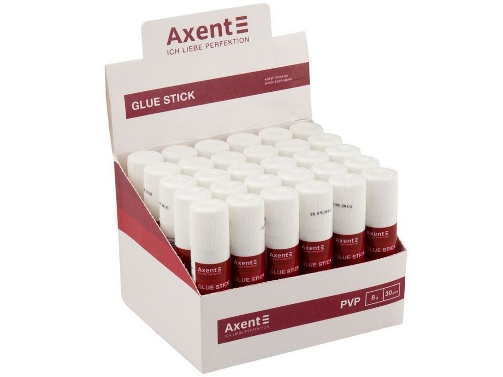 Клей-олівець PVP Axent 7111-A, 8 г, без розчинників, Axent