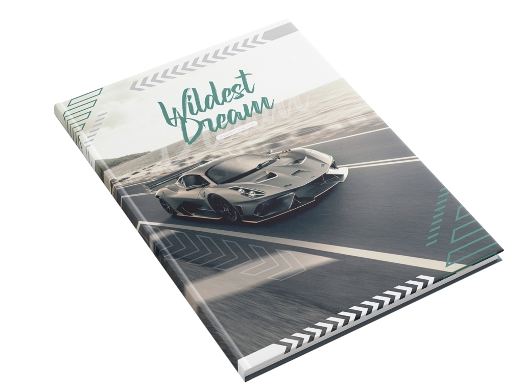 Книга канцелярська Спорткар А4, 96 аркушів клітина, Аркуш 1В2364