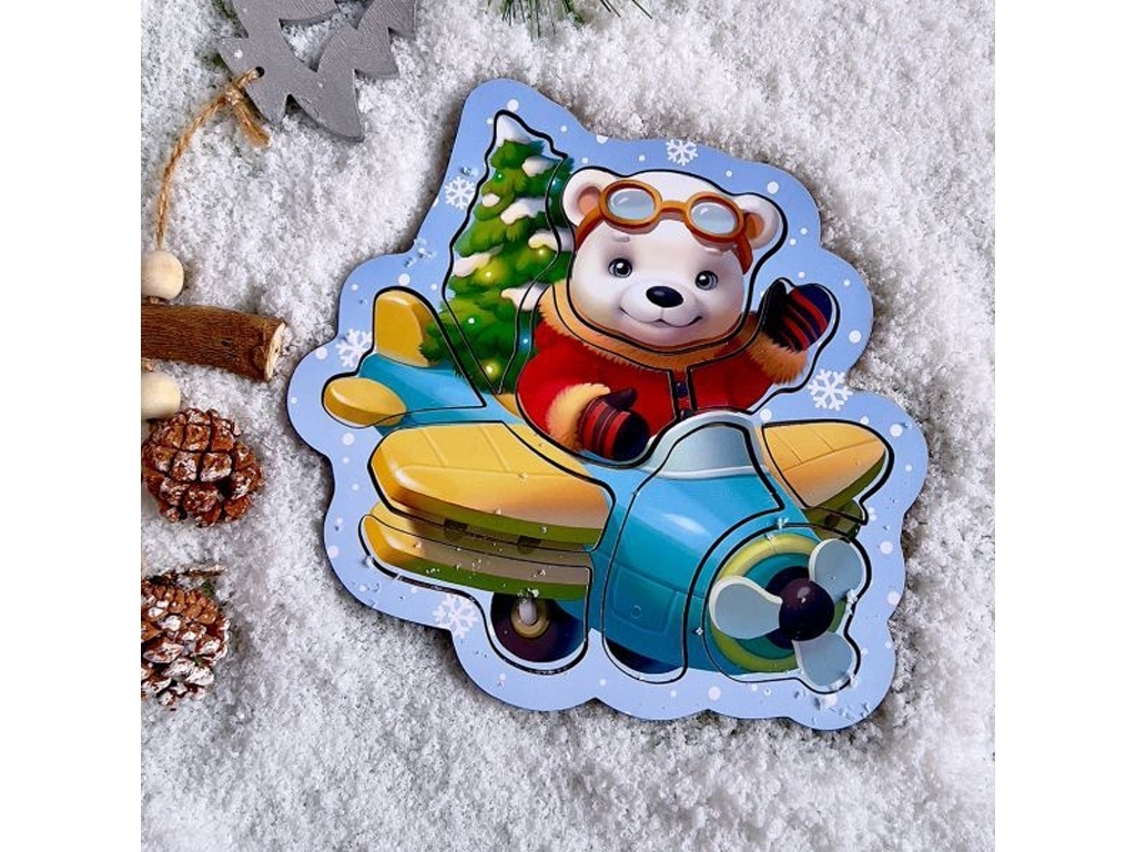 Контурний пазл Ведмедик, Ubumblebees