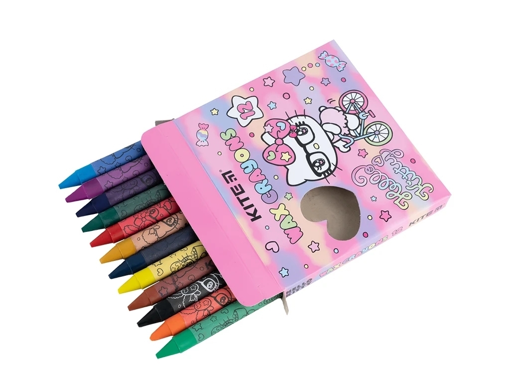 Мел восковый Hello Kitty 12 цветов, Kite
