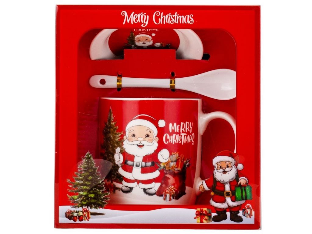 Кружка Santa with gifts 350 мл, Микс дизайн, 9150-018