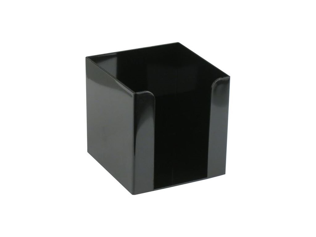 Куб для паперу пластиковий чорний 9x9x9 см. Axent Delta D4005-01
