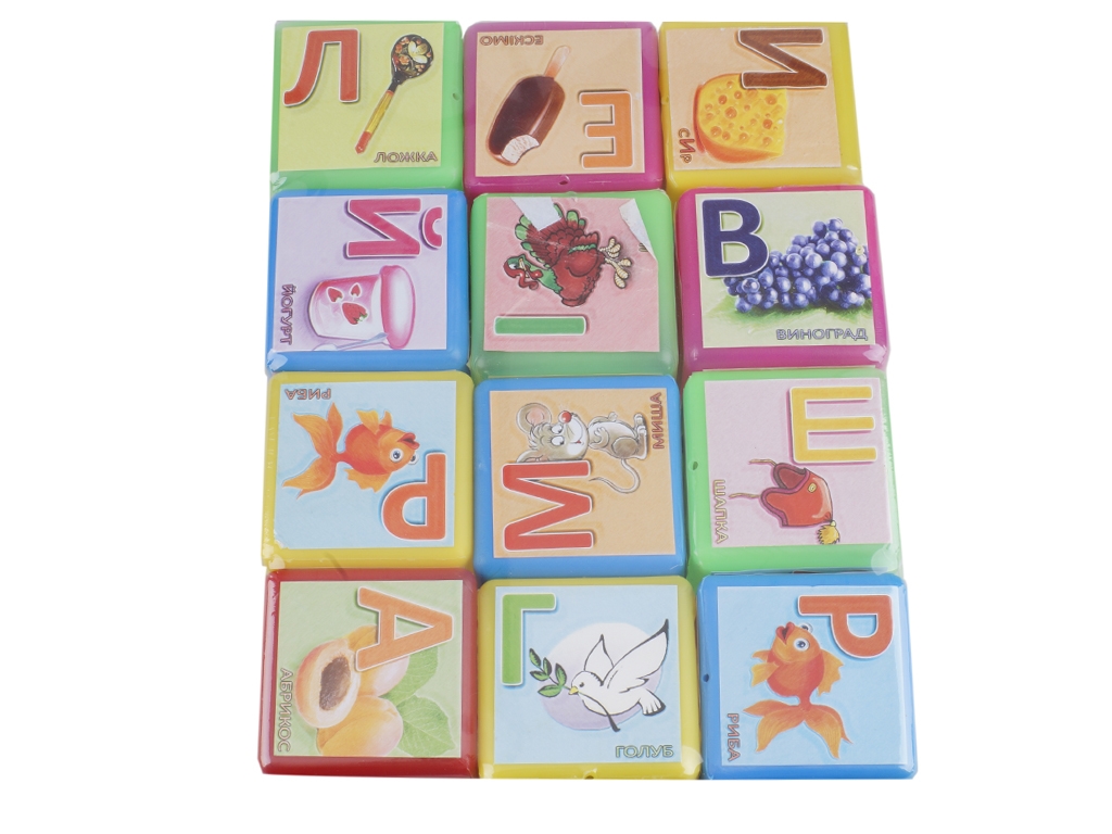Кубики пластмасові 12 шт. Азбука українська M.Toys 18231