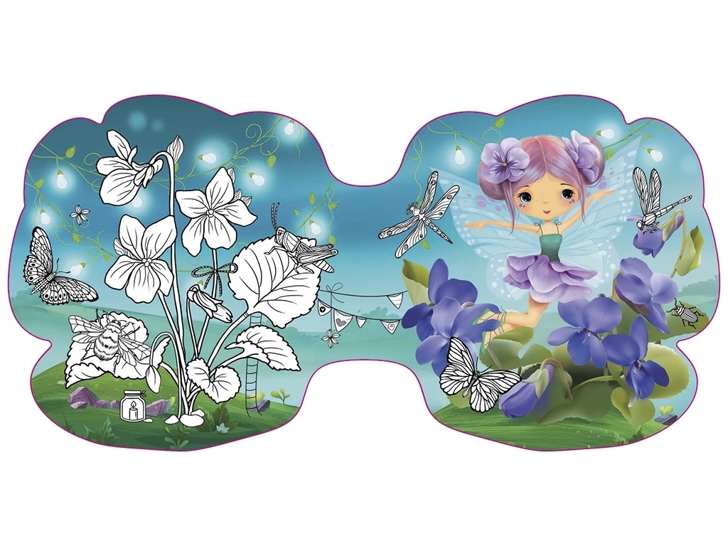 Квіткові феї, Фіалка, 72 наліпки, Crystal Book