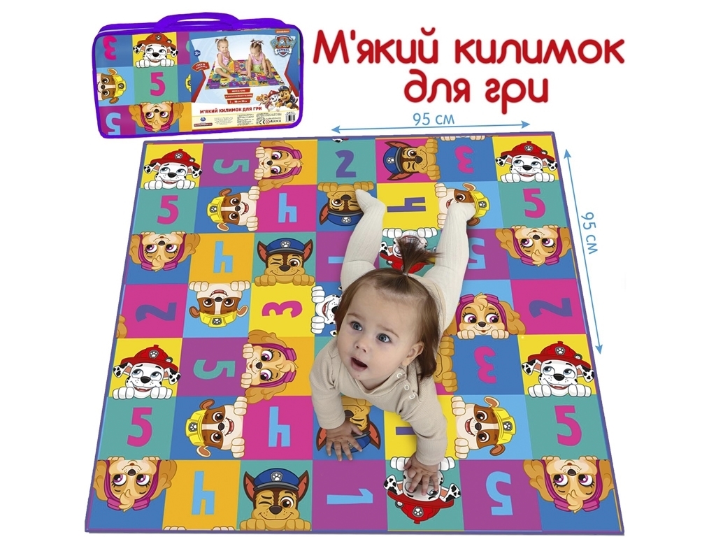 Килимок для гри та розвитку Щенячий патруль. Macik МС 090501-13