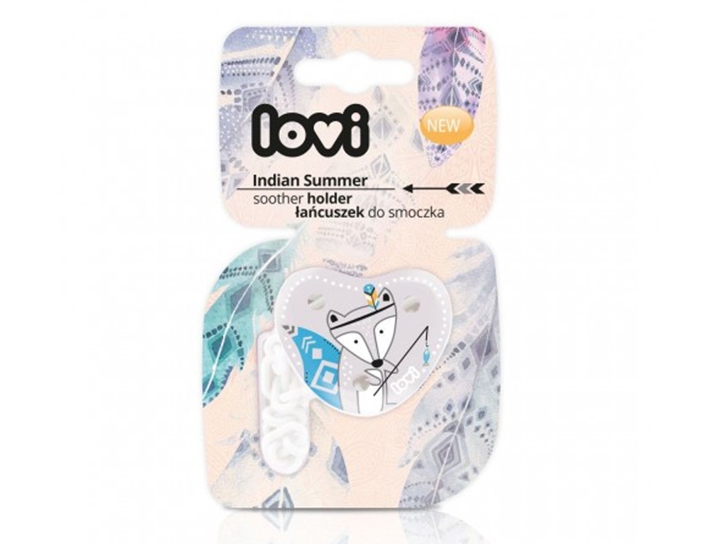 Цепочка к пустышке, Indian Summer Boy, пластик, 0м+, 10/886, LOVI