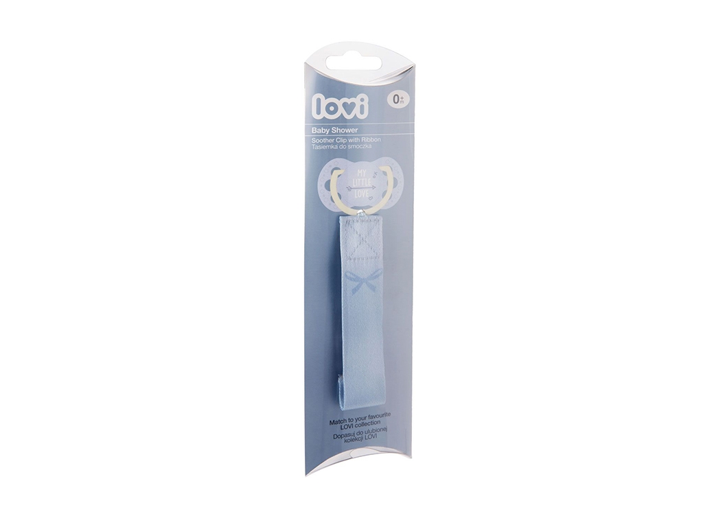 Ланцюжок до пустушки, Baby Shower Boy, текстиль/пластик, 0м+, 51/020boy, LOVI