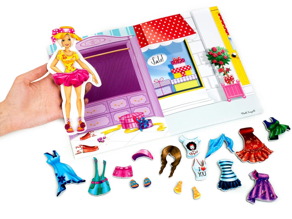 Магнітна гра Блондинка в папці, Vladi Toys VT3204-30