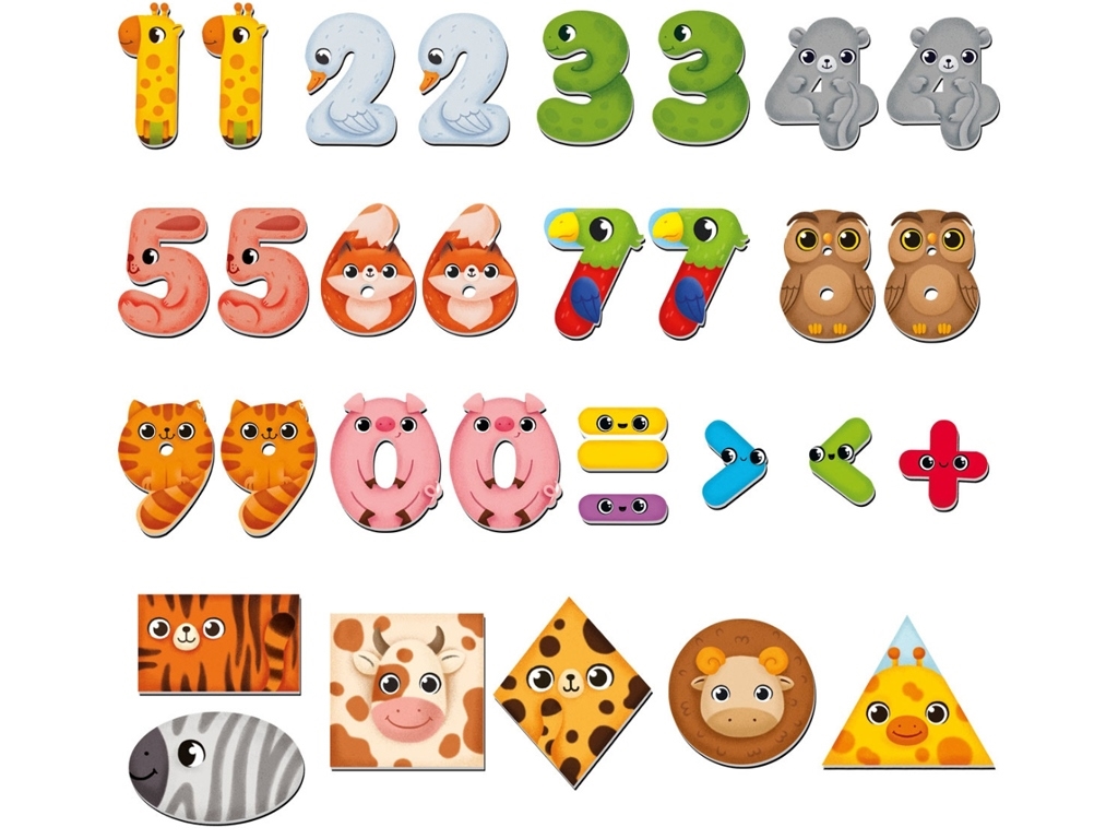 Магнітна гра, Диво-математика, Цифри та фігури, Vladi Toys