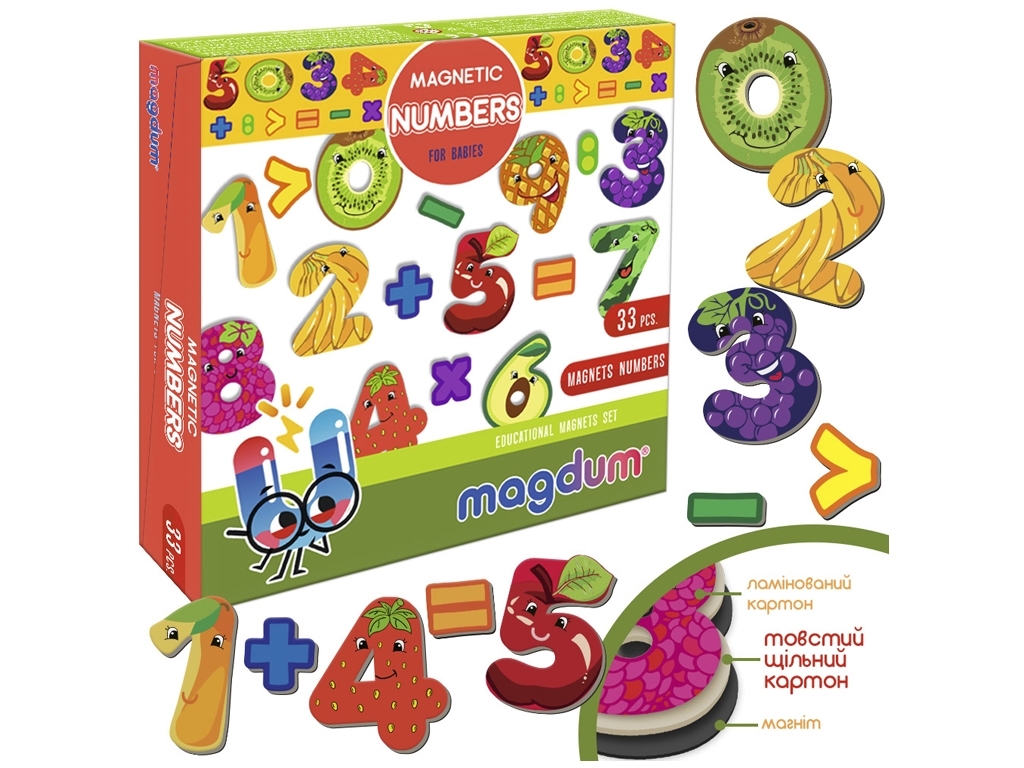 Магнитная игра Эмблемы. Magdum ML4031-38 EN