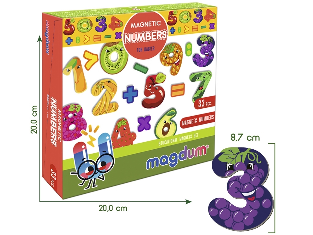 Магнитная игра Эмблемы. Magdum ML4031-38 EN