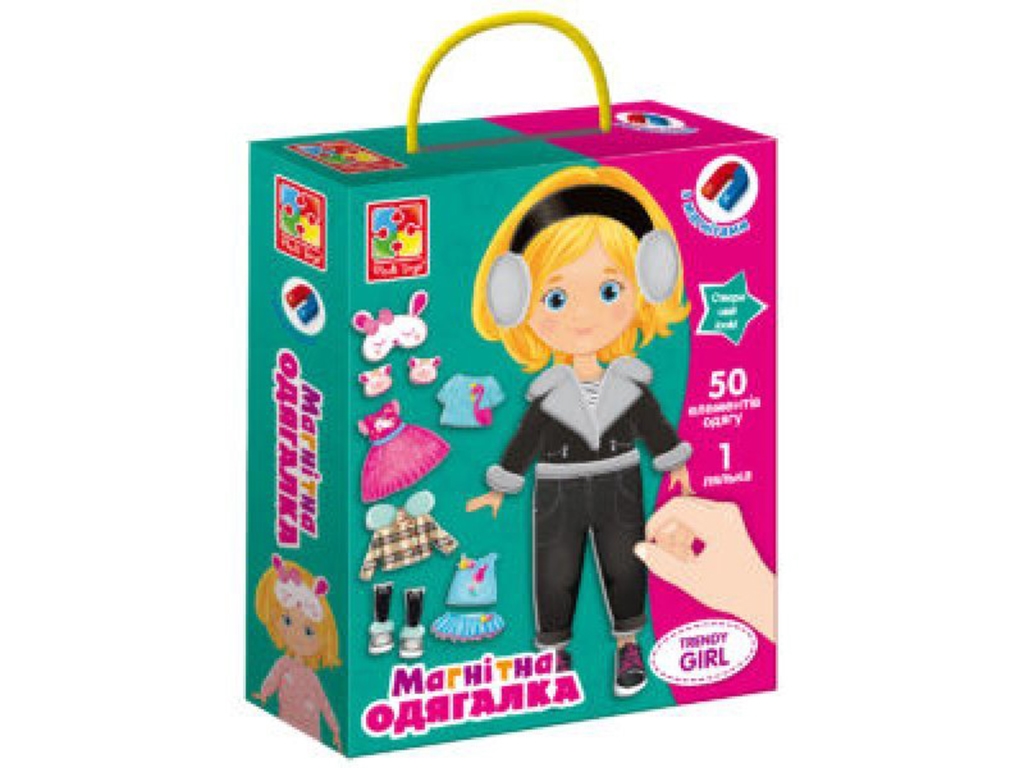 Магнітна гра-одягалка, Trendy girl, Vladi Toys