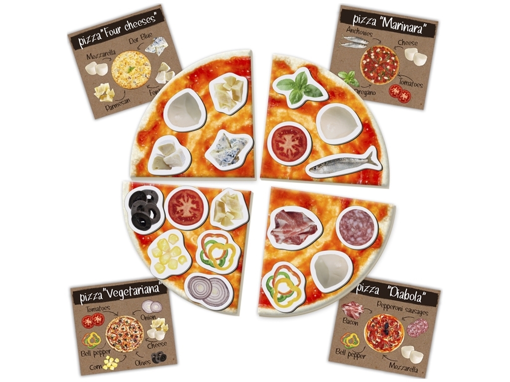 Магнитная игра Pizza. Magdum ML4031-27 EN