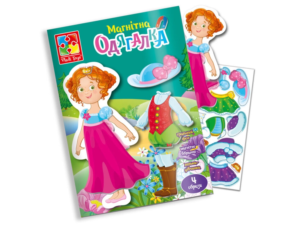 Магнітна гра Принцеса в папці, Vladi Toys VT3204-26