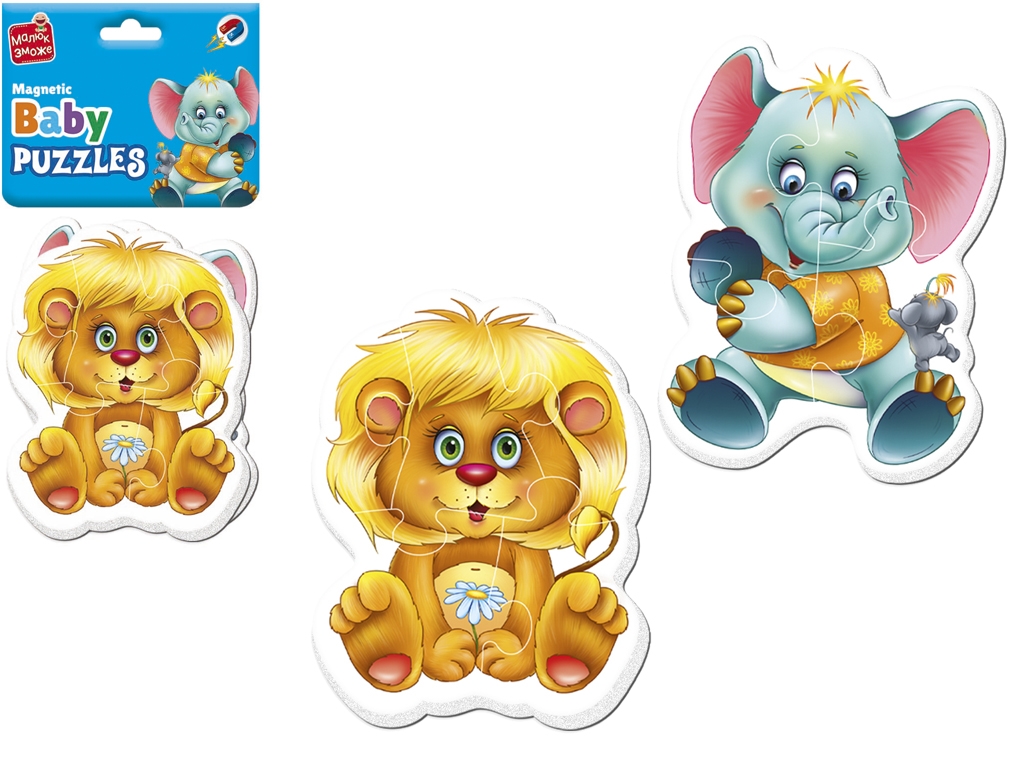 Магнитные беби пазлы Малыш сможет Зоопарк, Vladi Toys
