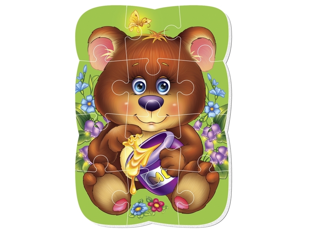 Магнітні пазли А5 Малюк зможе Ведмежа, Vladi Toys