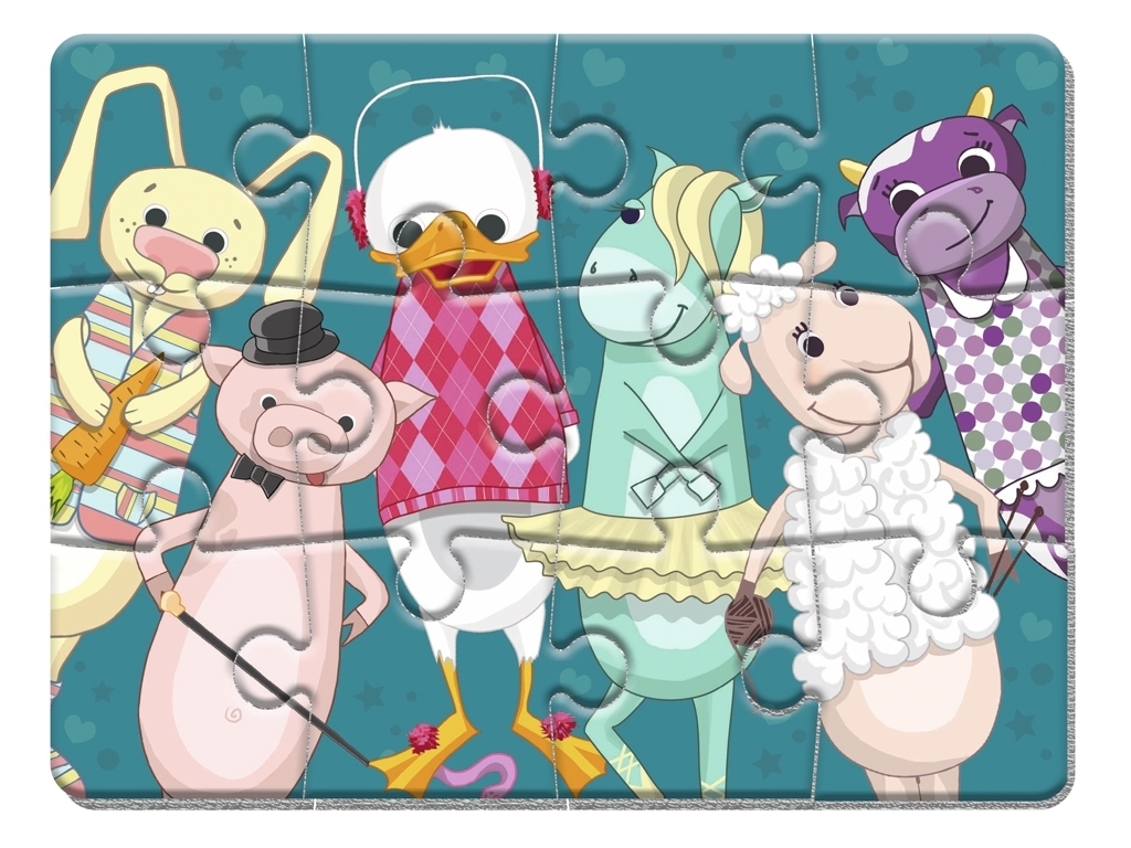 Магнітні пазли А5 Малюк зможе Звірята, Vladi Toys