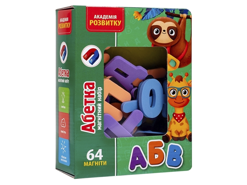 Магнітний набір, Абетка, Vladi Toys