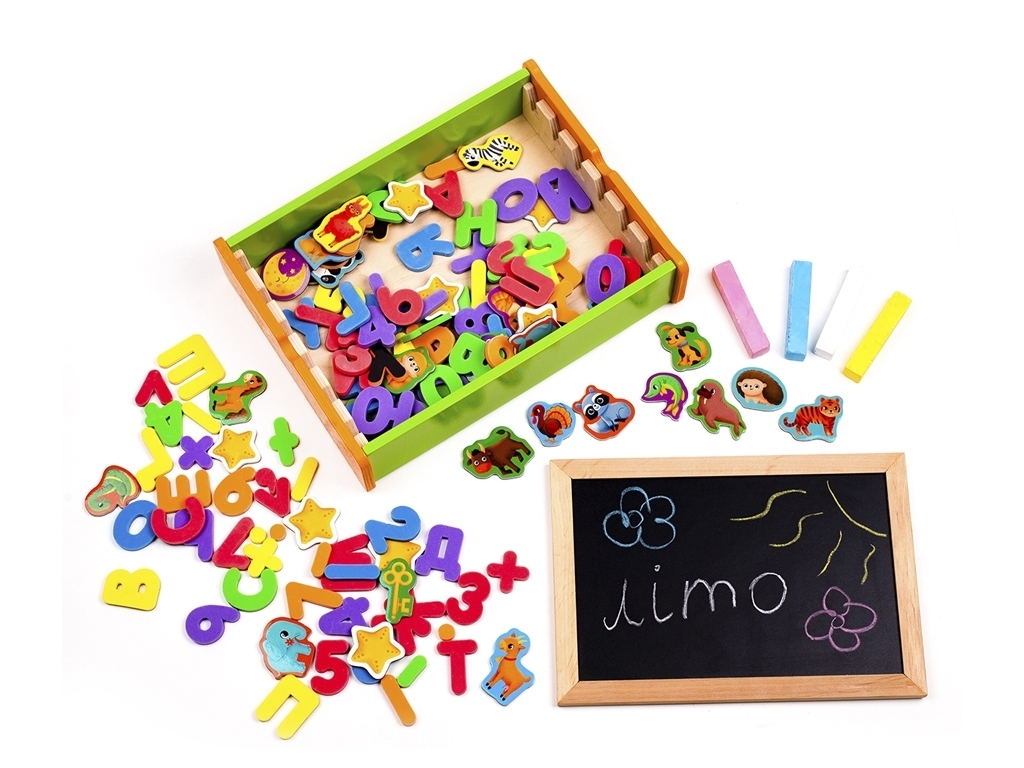 Магнітний набір, Абетка та математика 2в1, Vladi Toys