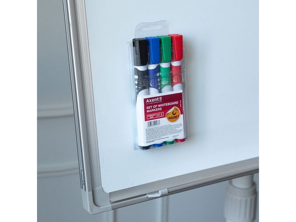 Маркер Whiteboard Comfort Grip 4 цвета. Axent 2552-40-A