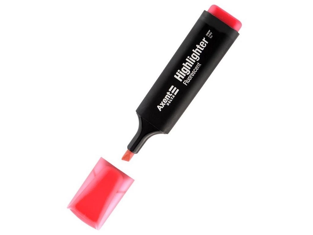 Маркер текстовий Axent Delta Highlighter D2501-10, 1–5 мм, клиноподібний, рожевий, Axent