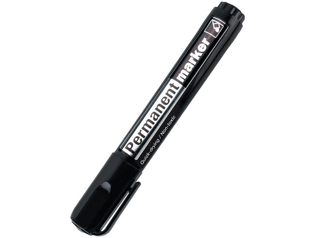 Маркер круглий чорний Permanent. Axent Delta D2605-01