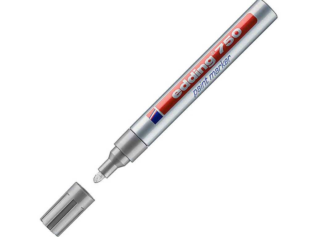 Маркер Paint круглий срібний 2-4 мм. Edding e-750/54