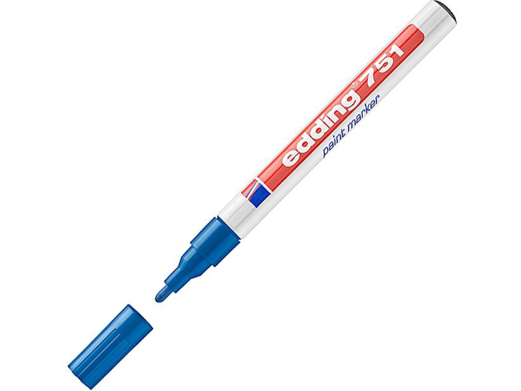 Маркер Paint круглий синій 1-2 мм. Edding e-751/03
