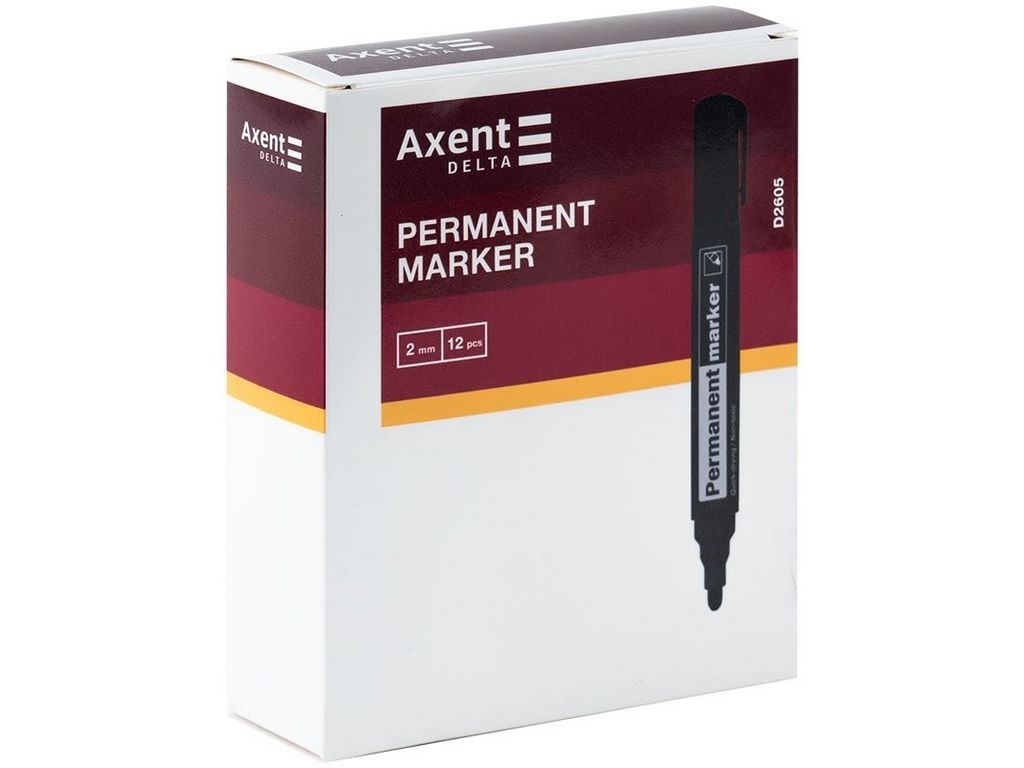 Маркер круглий синій Permanent. Axent Delta D2605-02