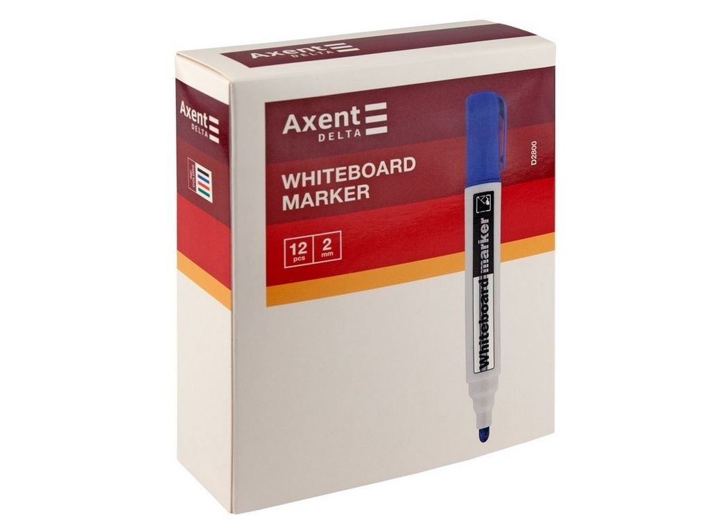 Маркер круглый Whiteboard зеленый, линия 2 мм, спиртовые чернила, (цена за 1шт) Axent
