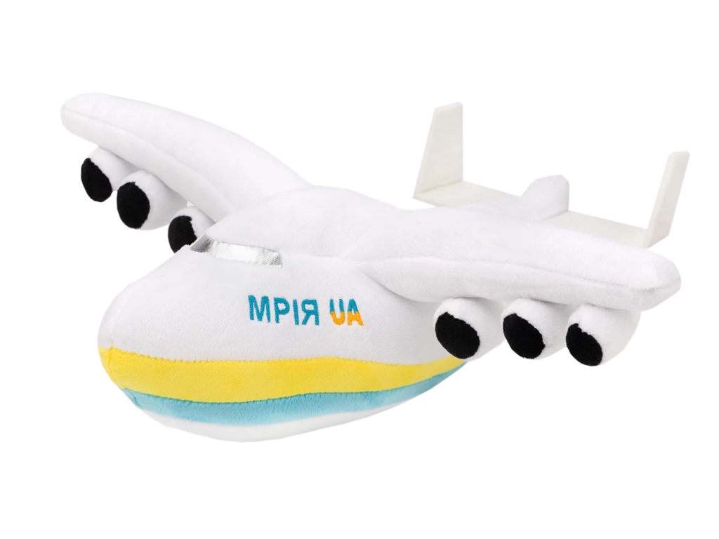 Мягкая игрушка Самолет Мрія музыкальный, Размер 11x41x36см, Копиця