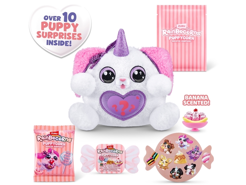 Мягкая игрушка-сюрприз Puppycorn Scent Surprise. Rainbocorns 9298B