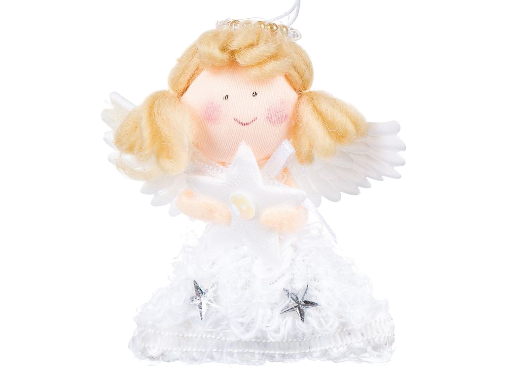 Мягкая новогодняя игрушка Ангел, 0534J
