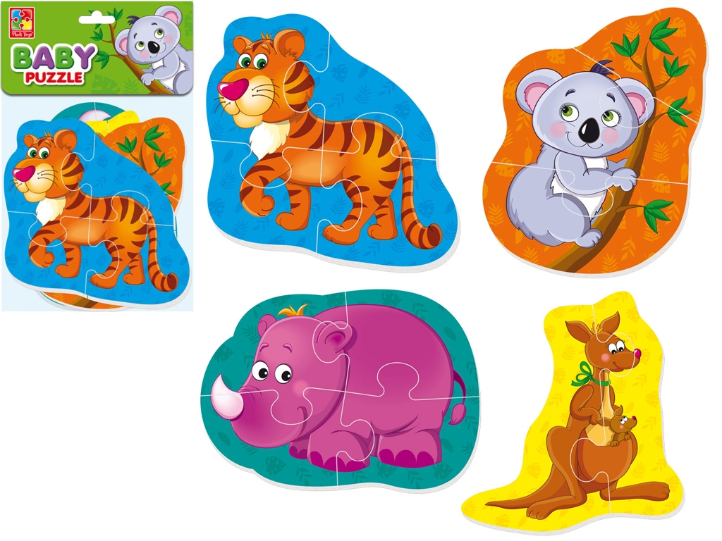 Мягкие бейби пазлы Малыш сможет, Тигрёнок и друзья, Vladi Toys